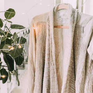 Anthropologie knit sweater, oatmeal